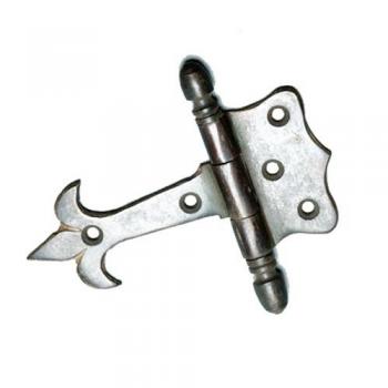 飾り蝶番 ドア 窓 アンティーク調 ブラス 真鍮 おしゃれ DIY シルバー 高さ9