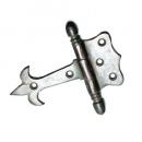 飾り蝶番 ドア 窓 アンティーク調 ブラス 真鍮 おしゃれ DIY シルバー 高さ9