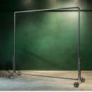 ブルックリンストレート スチール シンプル バー シルバー ハンガースタンド ガス管 幅120