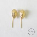 ピアス ピスタチオ デザイン ゴールド 真鍮 おしゃれ 通販