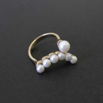 ファッションリング S 指輪 パール 大人可愛い 通販