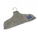 ハンガーカバー R/W Lヘリンボーン GY グレー 3個セット リサイクルウール エコ 幅40