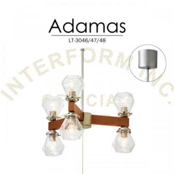 アダマス ペンダントライト シャンデリア 小形LED電球付 天井照明 おしゃれ 高さ48