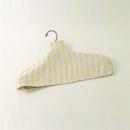 ハンガーカバー TWILLリネン ストライプ WH ホワイト ナチュラル 光沢 幅40
