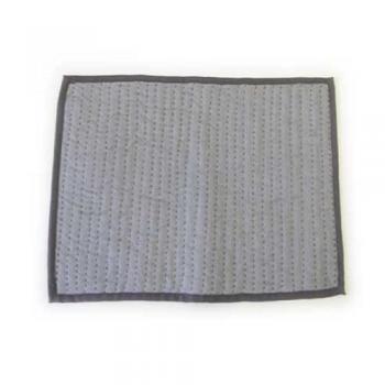 ランチマット TWILLリネン ティント GY グレー キルト 爽やか リネン 幅42