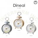 ディネル GY 目覚まし時計 置き時計 スチール ガラス プラスチック おしゃれ 高さ16