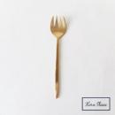 BRASS スムース ディナーフォーク 6個セット ブラス ゴールド 上品 おしゃれ 長さ18.5