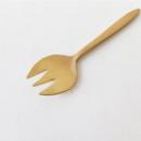 BRASS スムース デザートフォーク 6個セット ブラス ゴールド 上品 おしゃれ 長さ12