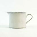 CERAMIC デインティ フラット ローピッチャー ホワイト 陶器 シンプル 直径12