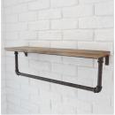 インダストリアル ウォールハンガーL アンティーク調 壁掛け 木製 ナチュラル おしゃれ 幅63