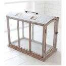 ランスフォーグ ハウスランタン アンティーク調 ディスプレイ ガラスケース 植物 幅50.5