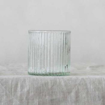リューズガラス フィノライン ストレートカップ ショート 6個セット シンプル クリア 直径7.5