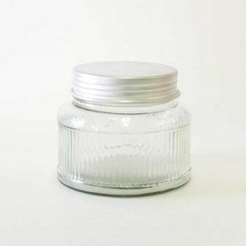 ブロード ライン グラスJAR ラルジュ キャニスター シンプル クリア おしゃれ 直径17