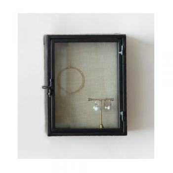 IRON コレクションフレーム リネンボード (S) BK ブラック アンティーク調 幅18