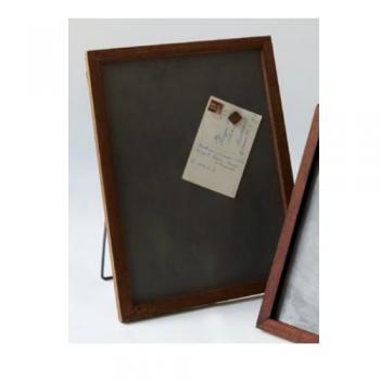 WOODフレーム マグネットボード (L) BR ブラウン アンティーク調 おしゃれ 幅30