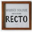 WOODEN スクエア フォトフレーム レクト (S) おしゃれ アンティーク調 幅25
