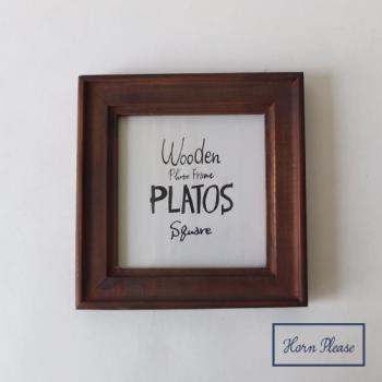 WOODEN フォトフレーム プラトス スクエア おしゃれ アンティーク調 幅21