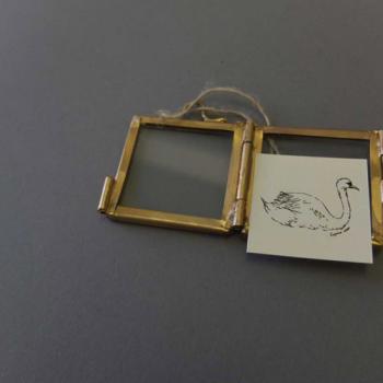BRASS ミニ フレーム スクエア (L) GL ゴールド フォトフレーム おしゃれ 幅5.5