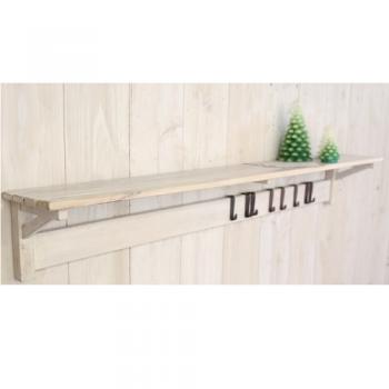 ホワイトウォッシュ ディスプレイ ラック  (L) 棚 ナチュラル おしゃれ 木製 幅110