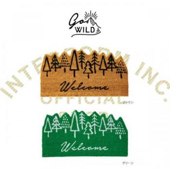 ゴーワイルド GN コイヤーマット 玄関マット ツリー 天然素材 おしゃれ ココヤシ 幅55