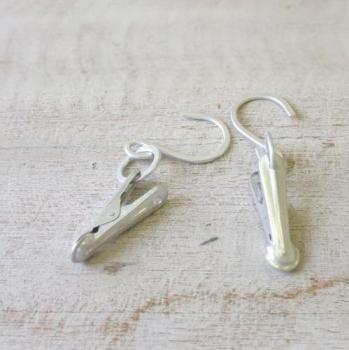 アルミ フック ピンチ S/5個入り×6個セット ランドリー用品 シルバー シンプル 長さ4.2