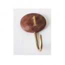 WOOD マグネット フック ナンバー オーバル 01 3個セット アンティーク調 幅4