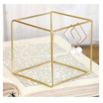 BRASS ディスプレイ キューブ (L) 3個セット ブラス アクセサリースタンド 幅5.5