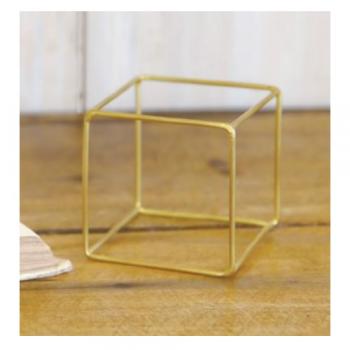 BRASS ディスプレイ キューブ (S) 3個セット ブラス アクセサリースタンド 幅4.5