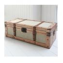 サンジュートチェスト アンティーク調 トランク おしゃれ 収納 ディスプレイ グリーン 幅71