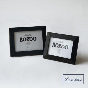 IRON フォトフレーム ボルド (S) アイアン ブラック ガラス アンティーク調 幅19