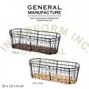 ジェネラルマニュファクチャ ワイヤーバスケット NA カトラリーボックス シンプル 幅25