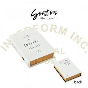 シートン ブックボックス 小物入れ 収納ボックス ケース ホワイト おしゃれ 高さ12