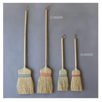 ソルガム ホウキ カラースレッド (S) NV ネイビー 3個セット エコ ナチュラル 長さ57