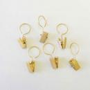 クリップ S 真鍮 アンティーク調 おしゃれ 通販