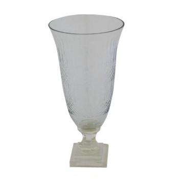 Etching glass  インデント Urn L 花瓶 エッジング 彫 綺麗 エレガント グラス