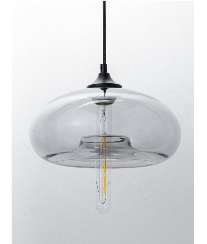 “グレーグラスペンダントシェードディスク”