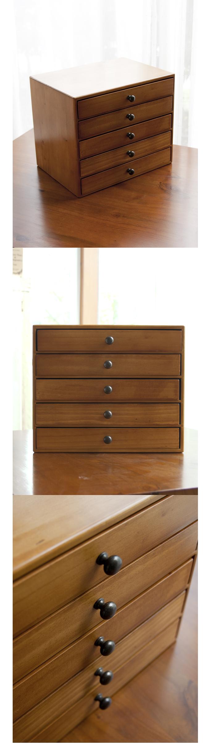 “小引き出し5段”