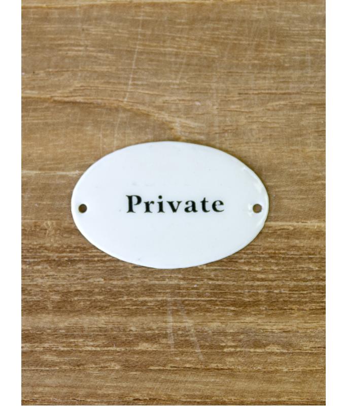 “エナメルドアプレートPrivate”