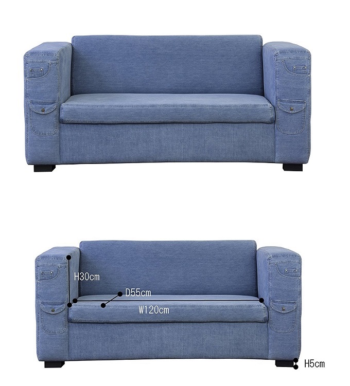 デニムソファ