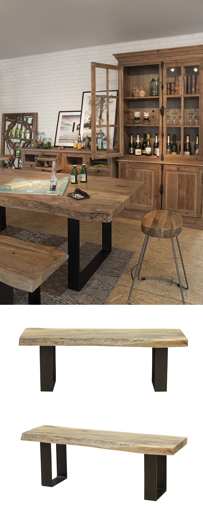 ロイズ ダイニングベンチ