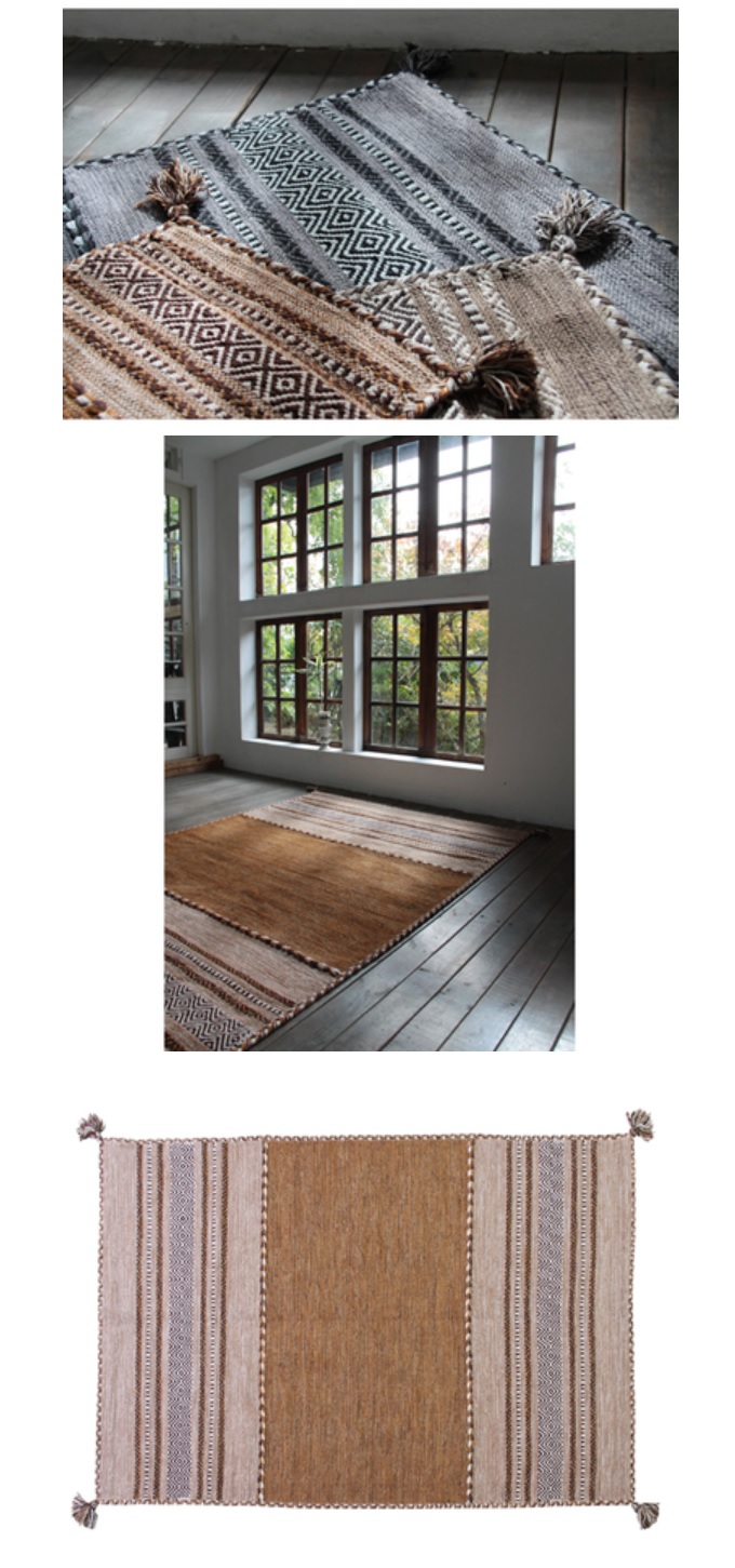 シャニールラグ ベージュ