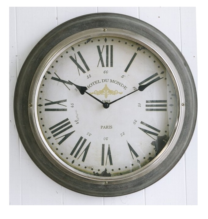 “シルバーリム・ウォールクロック”