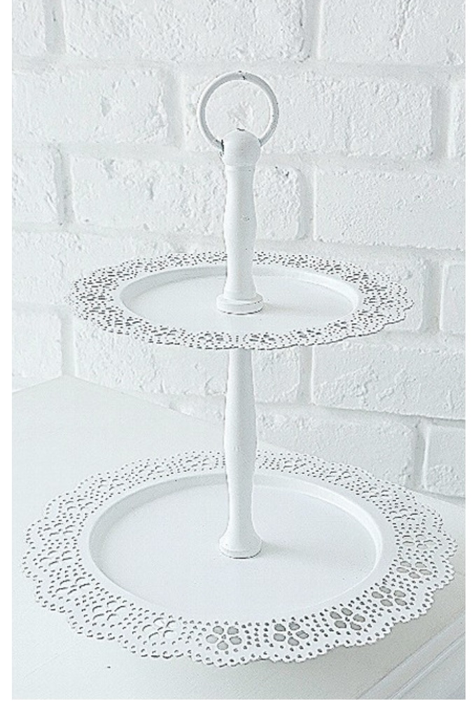 “スチールレースツーティアプレート”