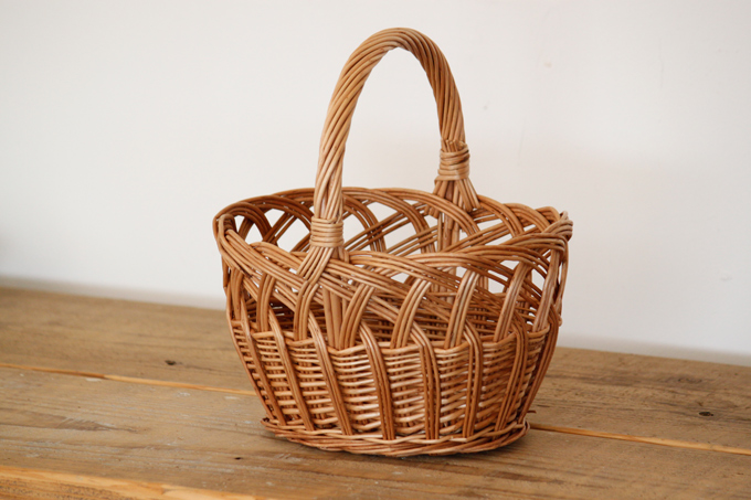 ウィッカーバスケット2個セット ナチュラル カントリー