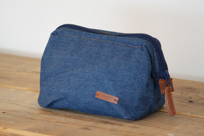 Suave Textile ワイヤーポーチ インディゴ