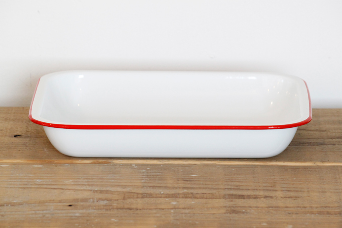 ベイクパンL レッド 赤 ホーロー キッチン用品