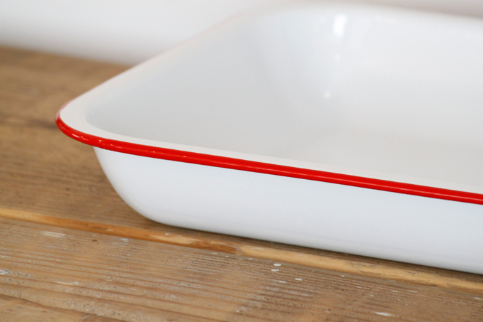 ベイクパンL レッド 赤 ホーロー キッチン用品