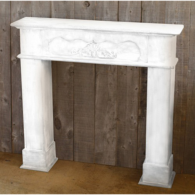 暖炉　マントルピース　シャビー　アンティーク