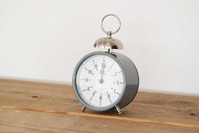 置き時計 デスク テーブル 卓上 スチール ガラス