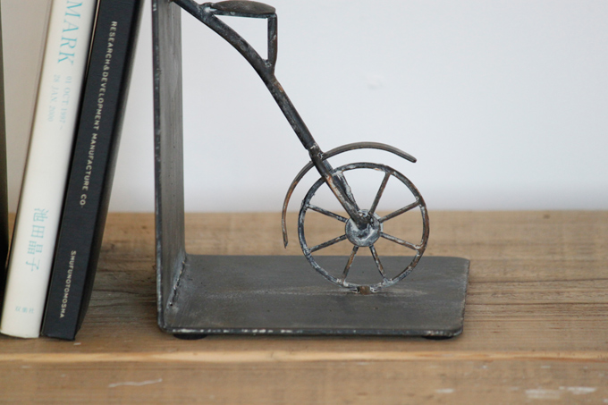 ブックエンド アンティーク シャビー レトロ自転車